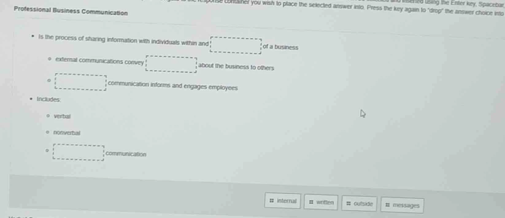 professional business communication - is the process of sharing informa…