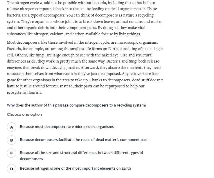 the nitrogen cycle would not be possible without bacteria, including th…