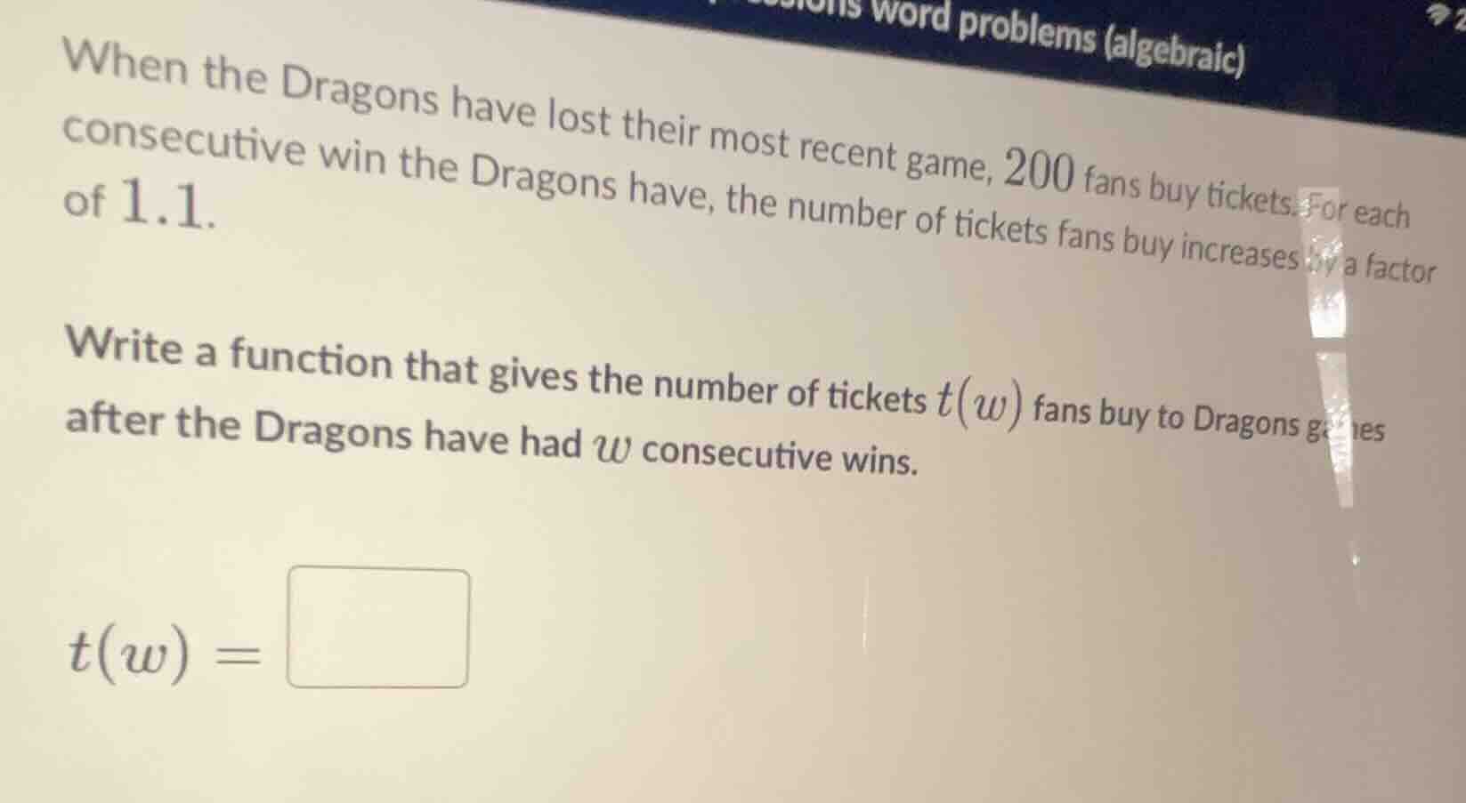 when the dragons have lost their most recent game, 200 fans buy tickets…