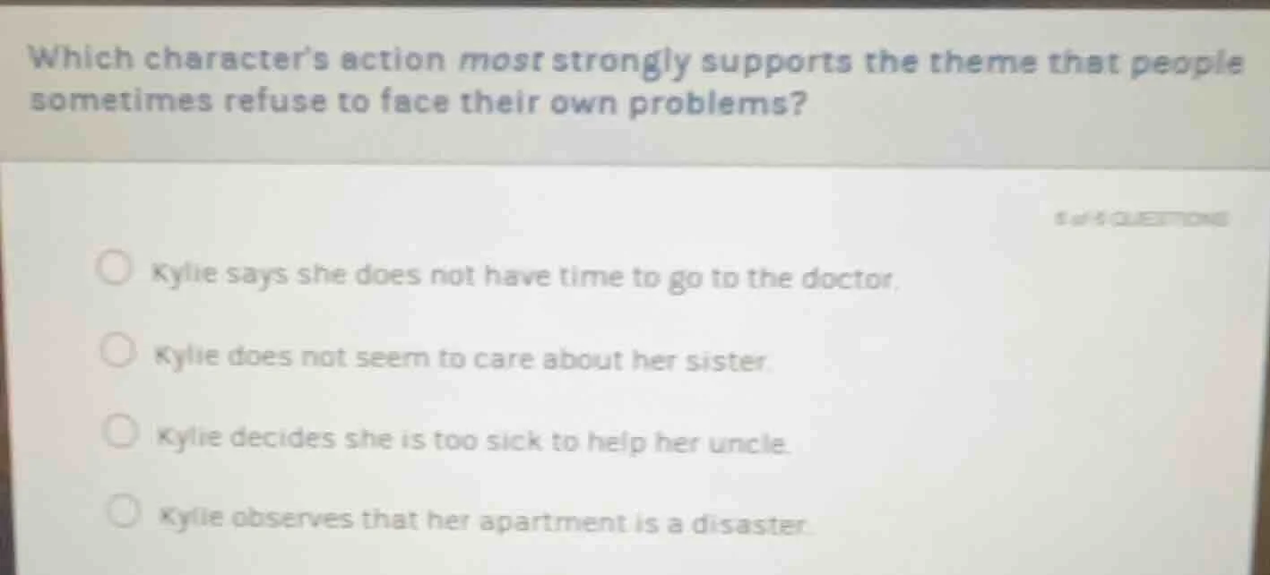 which characters action most strongly supports the theme that people so…