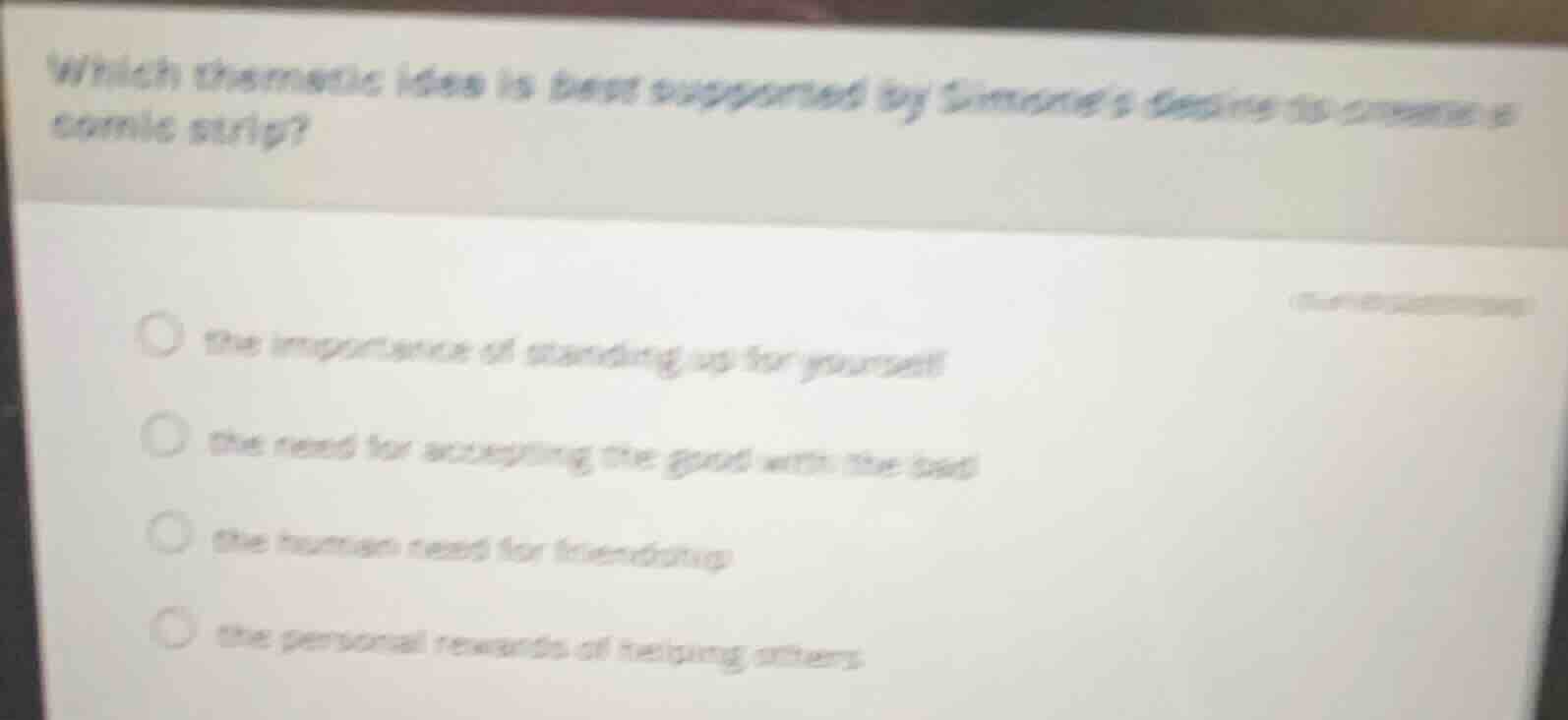 which thematic idea is best supported by simones desire to connect a ma…