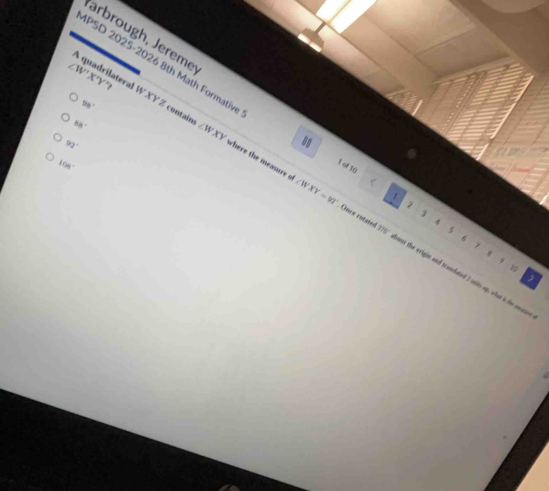 yarbrough, jeremey mp5d 2025 - 2026 8th math formative 5 1 of 10 a quad…