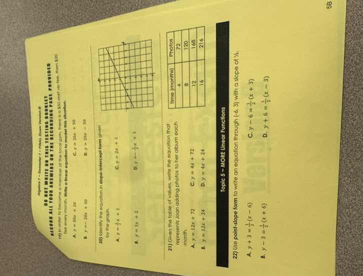 do not write answers on the testing booklet probables respond to each q…