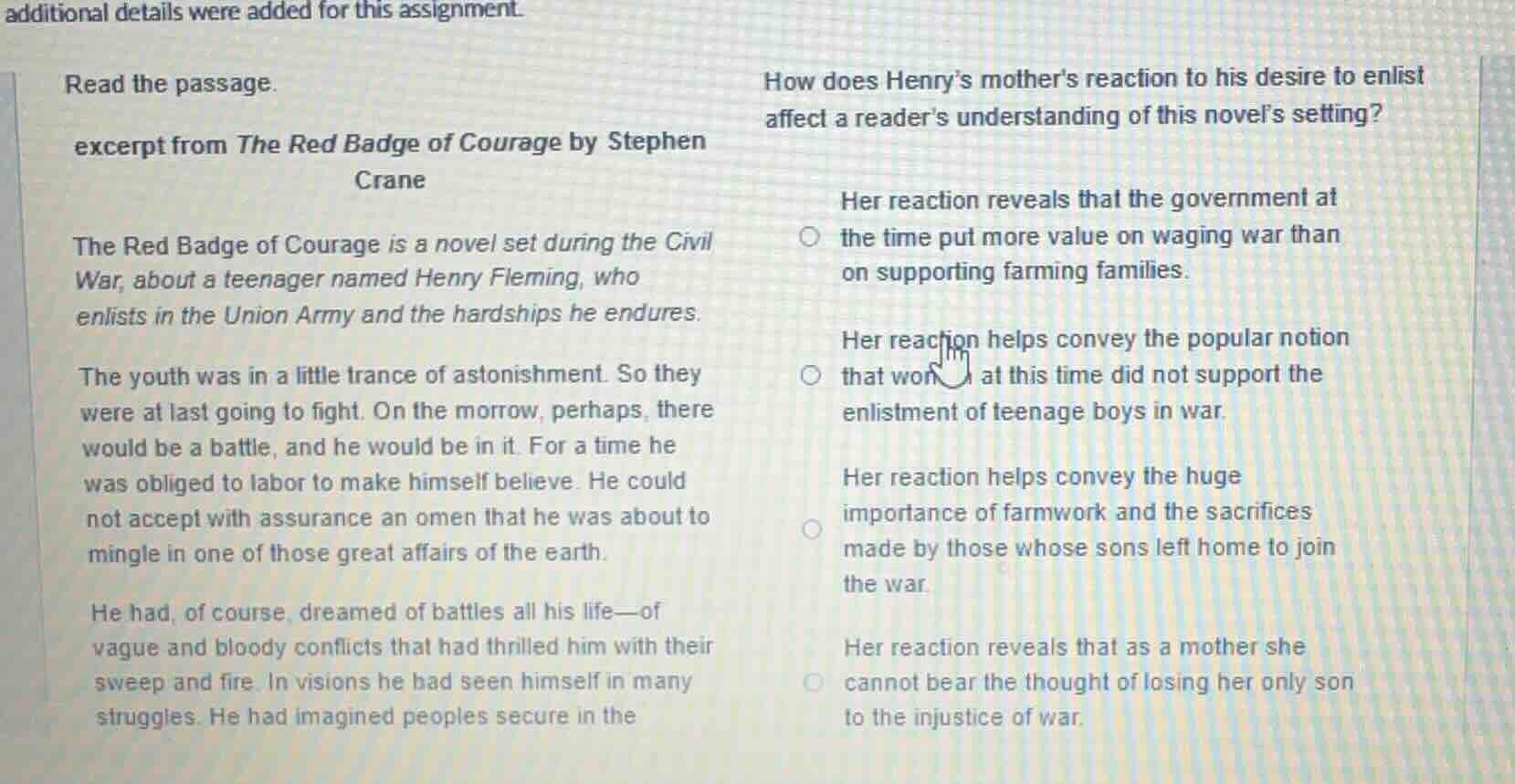additional details were added for this assignment. read the passage. ex…