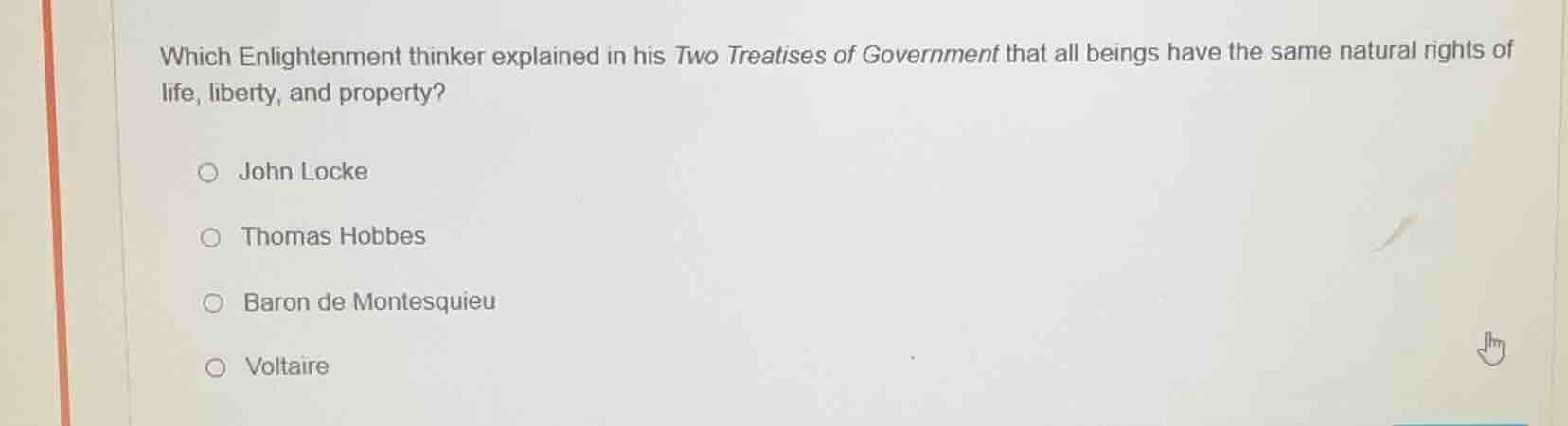 which enlightenment thinker explained in his two treatises of governmen…