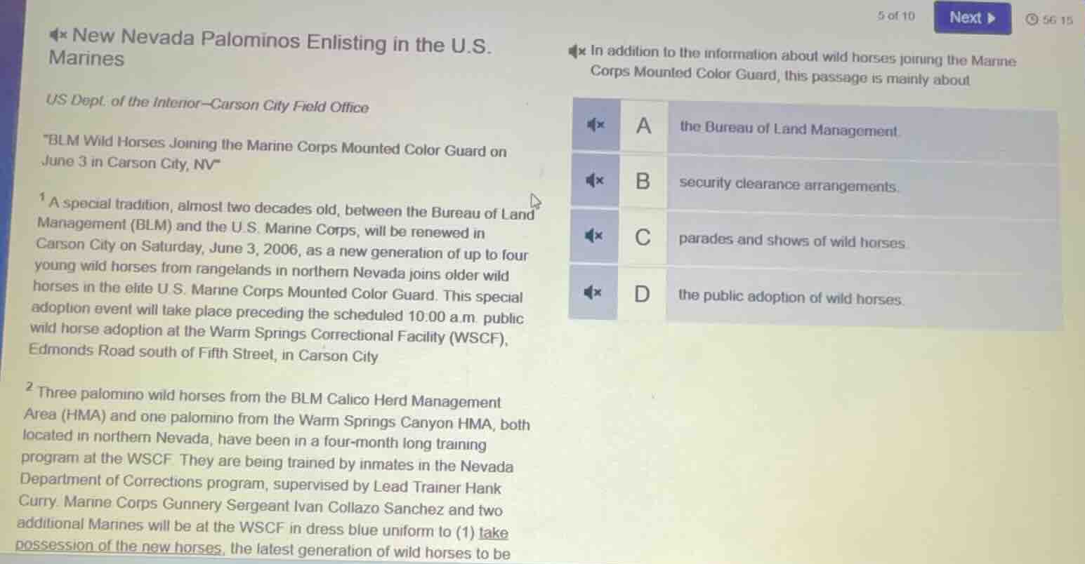 new nevada palominos enlisting in the u.s. marines us dept. of the inte…