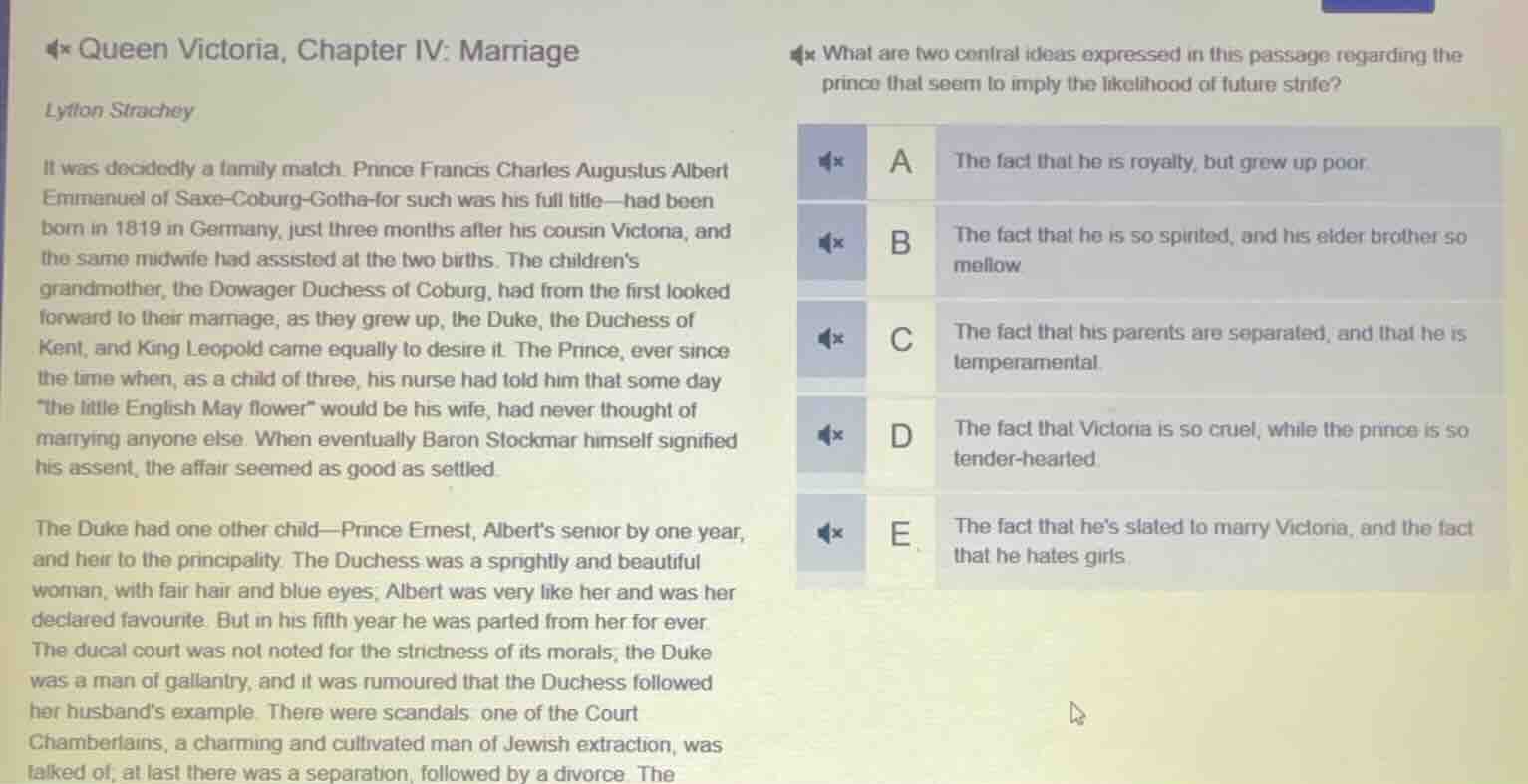 queen victoria, chapter iv: marriage lytton strachey it was decidedly a…