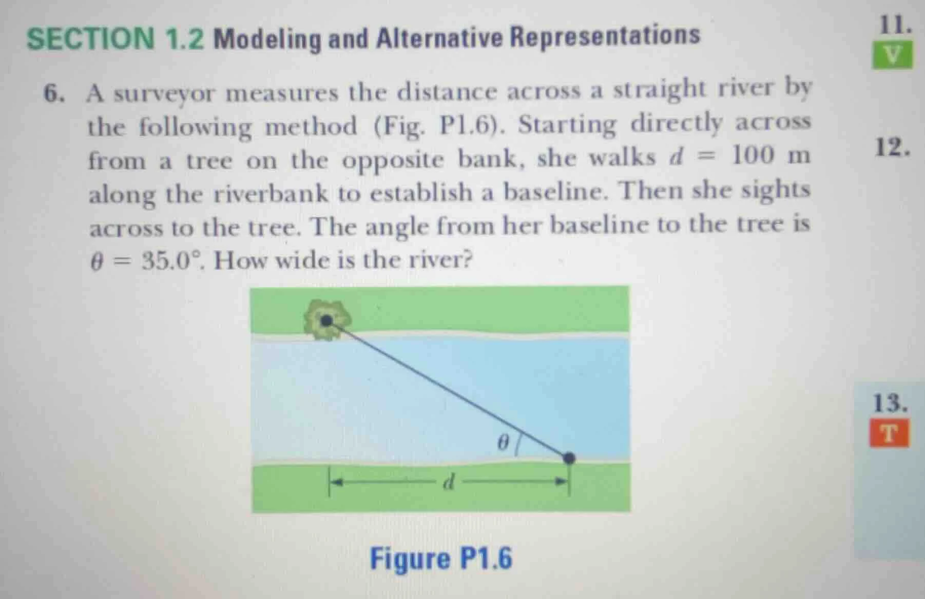 section 1.2 modeling and alternative representations 6. a surveyor meas…