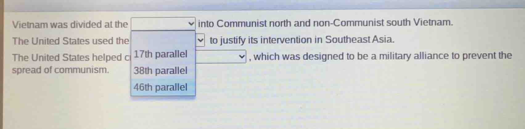 vietnam was divided at the into communist north and non - communist sou…