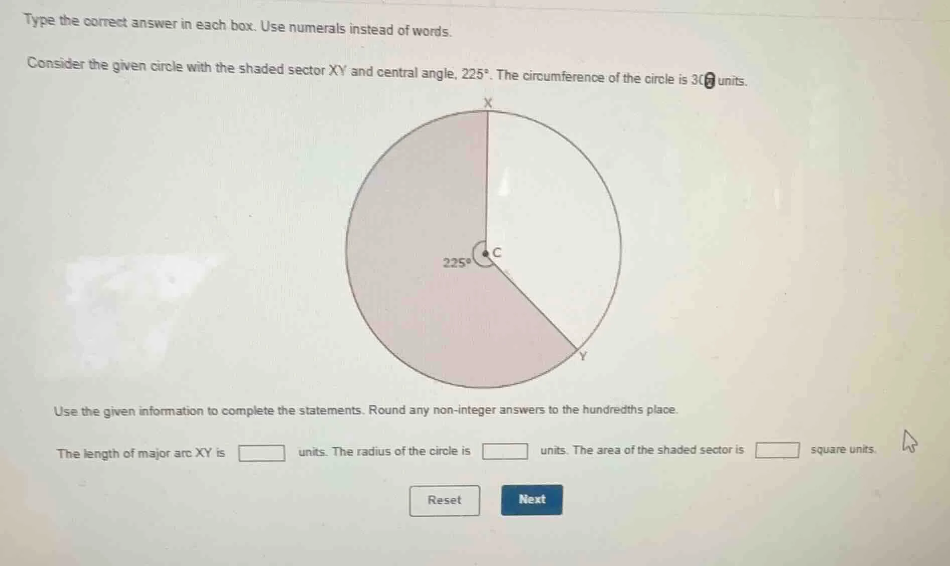 type the correct answer in each box. use numerals instead of words. con…