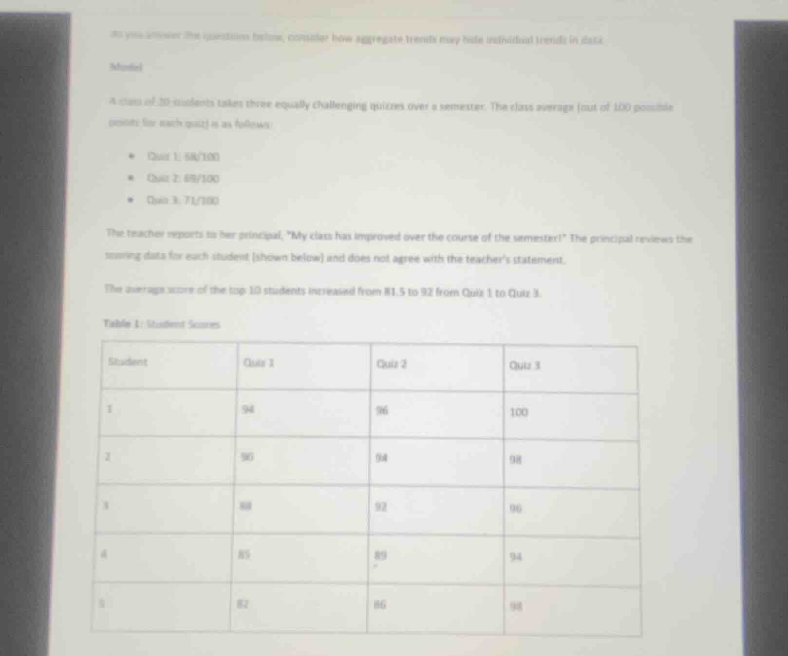 as you answer the questions below, consider how aggregate trends may hi…