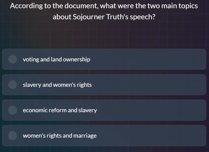 according to the document, what were the two main topics about sojourne…