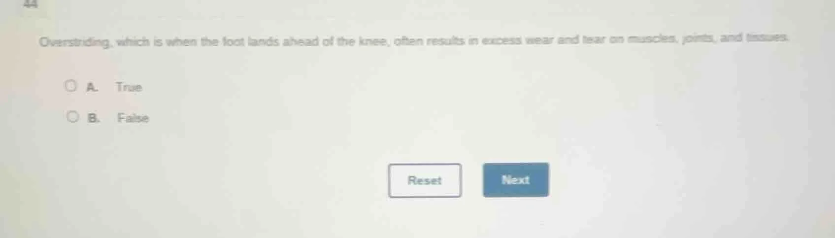 overstriding, which is when the foot lands ahead of the knee, often res…