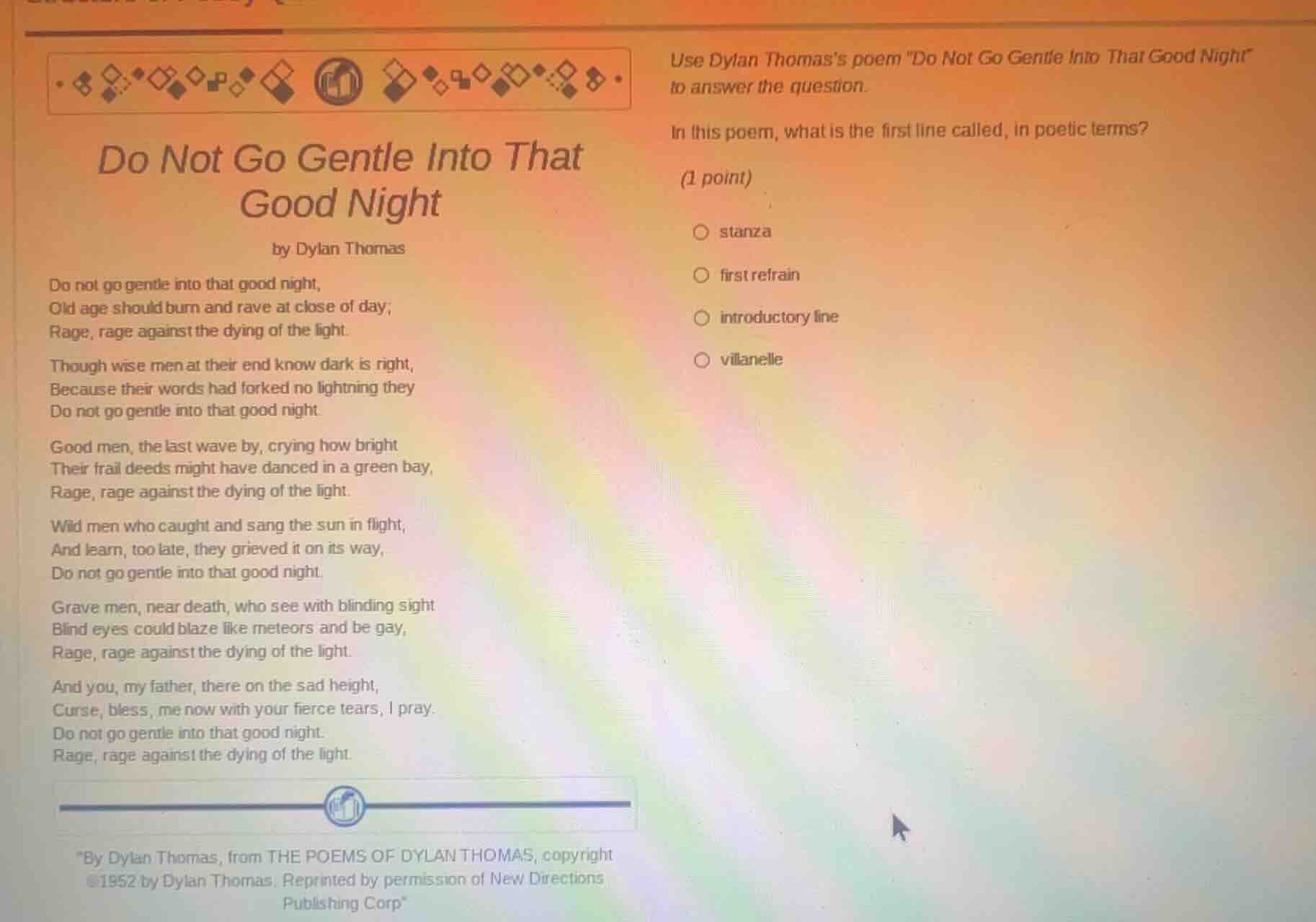 do not go gentle into that good night by dylan thomas do not go gentle …
