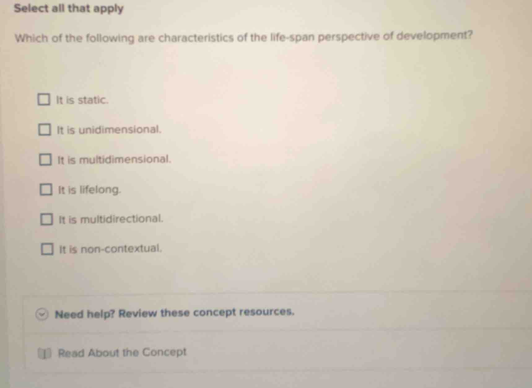 select all that apply which of the following are characteristics of the…