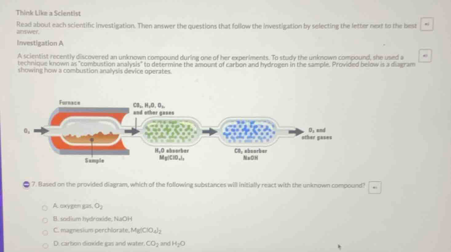 think like a scientist read about each scientific investigation. then a…