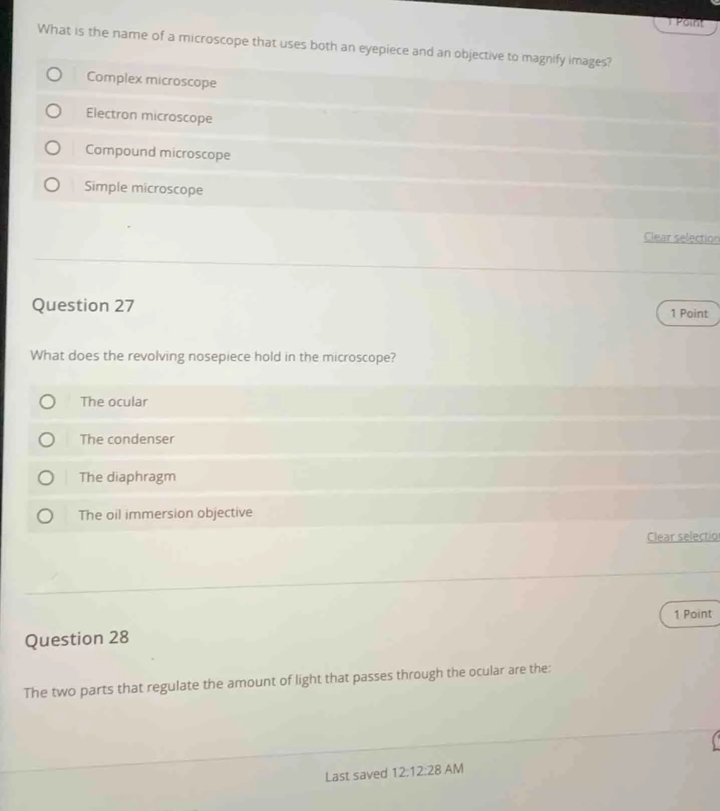 what is the name of a microscope that uses both an eyepiece and an obje…