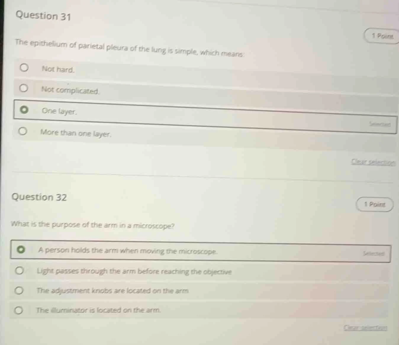 question 31 the epithelium of parietal pleura of the lung is simple, wh…