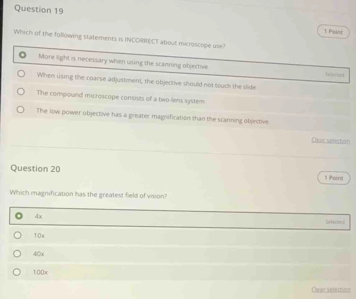 question 19 which of the following statements is incorrect about micros…