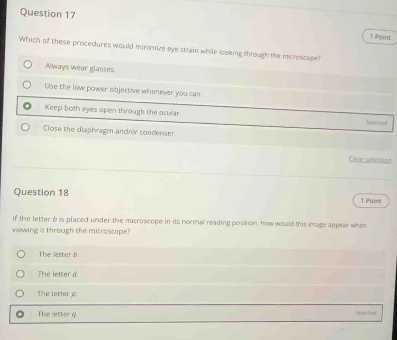 question 17 which of these procedures would minimize eye strain while l…