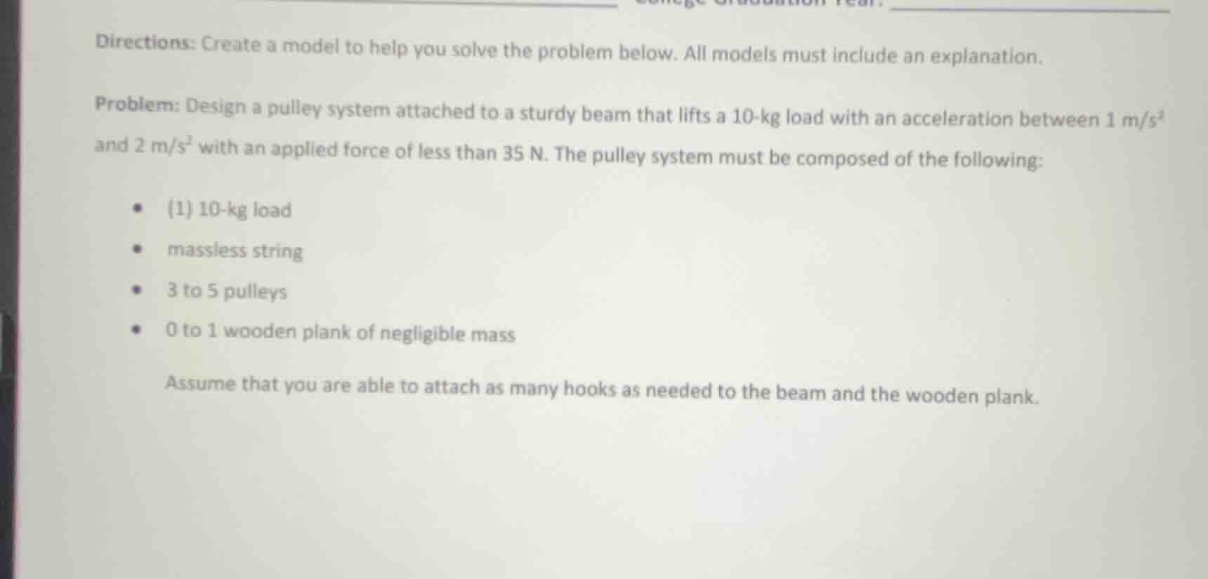 directions: create a model to help you solve the problem below. all mod…