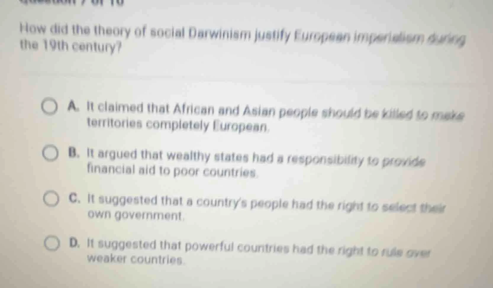 how did the theory of social darwinism justify european imperialism dur…