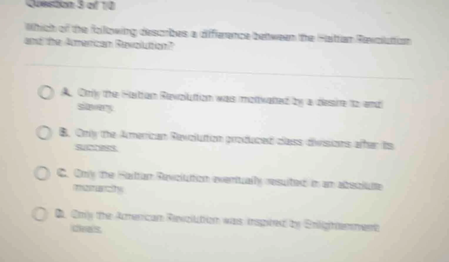 question 3 of 10 which of the following describes a difference between …