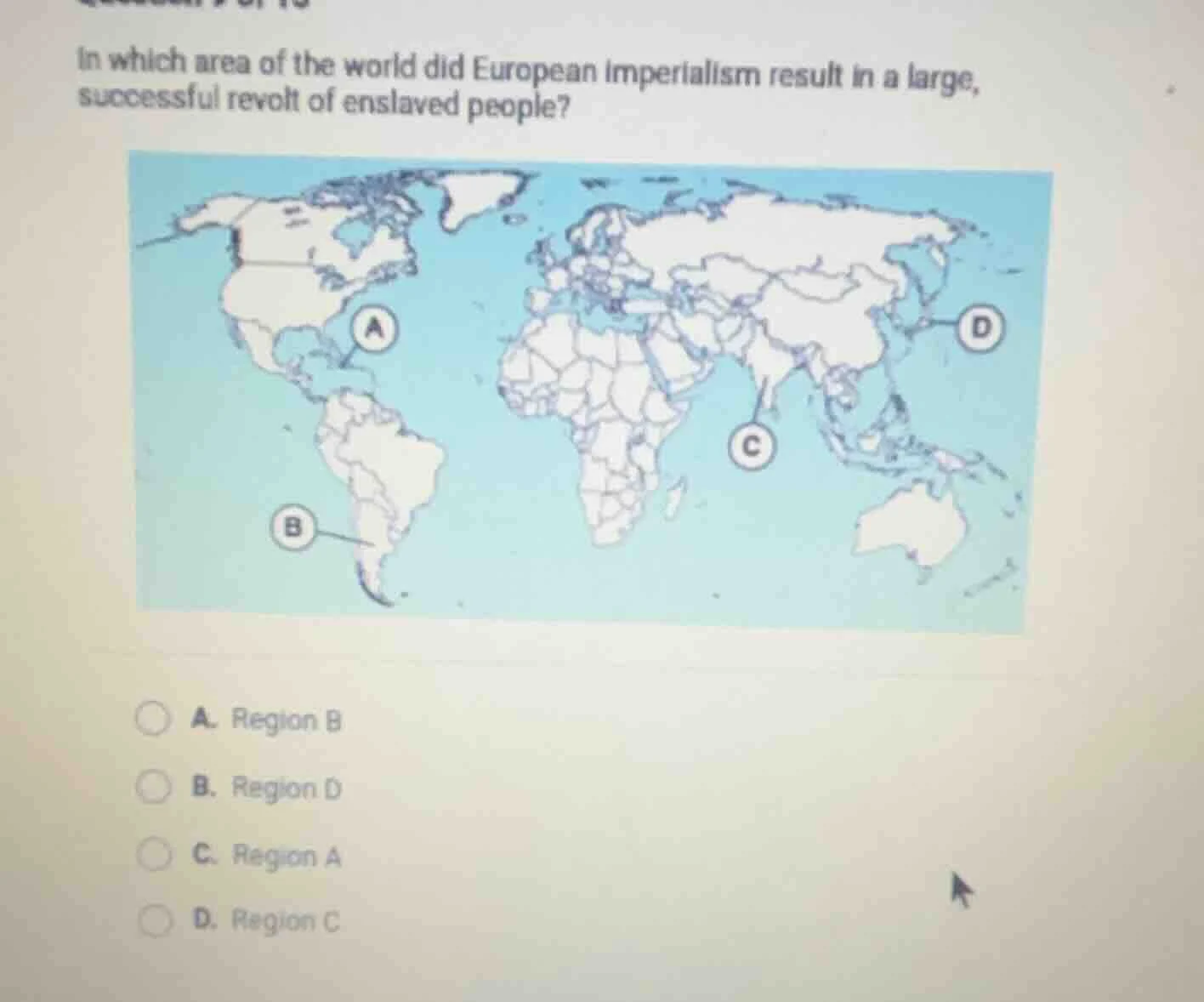 in which area of the world did european imperialism result in a large, …