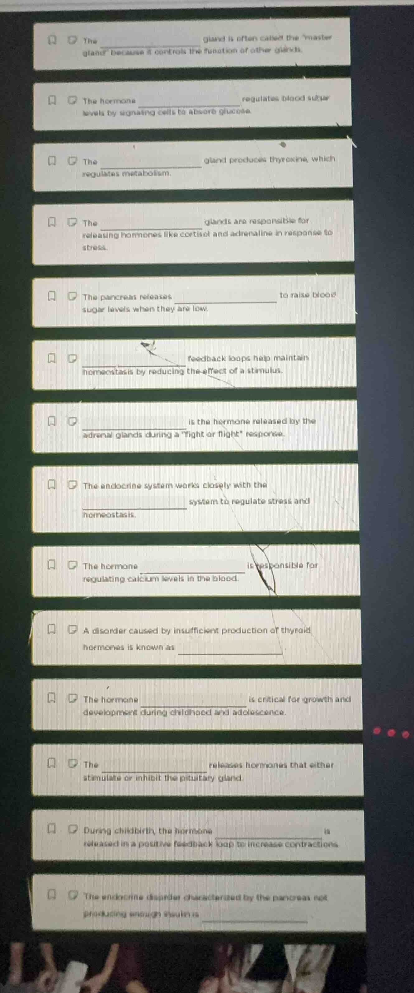 the _______________ gland is often called the \master gland\ because it…