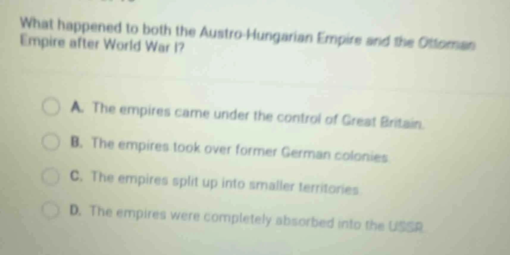 what happened to both the austro - hungarian empire and the ottoman emp…