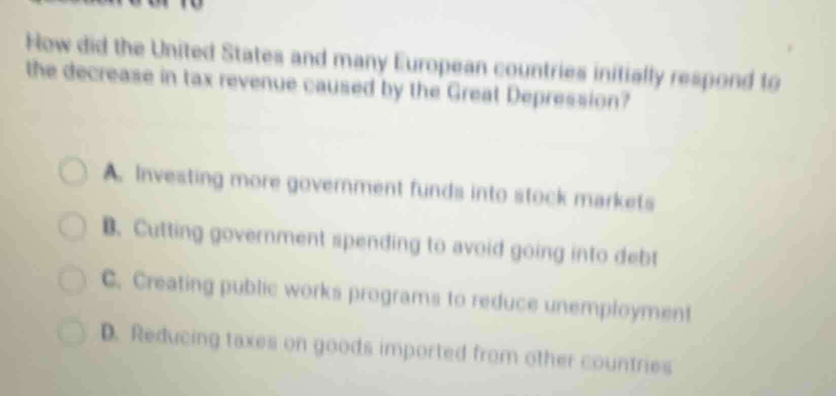 how did the united states and many european countries initially respond…