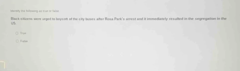 identify the following as true or false black citizens were urged to bo…