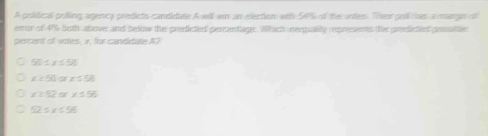 a political polling agency predicts candidate a will win an election wi…