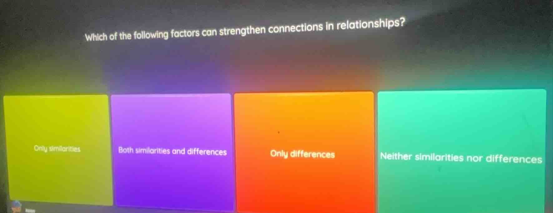 which of the following factors can strengthen connections in relationsh…