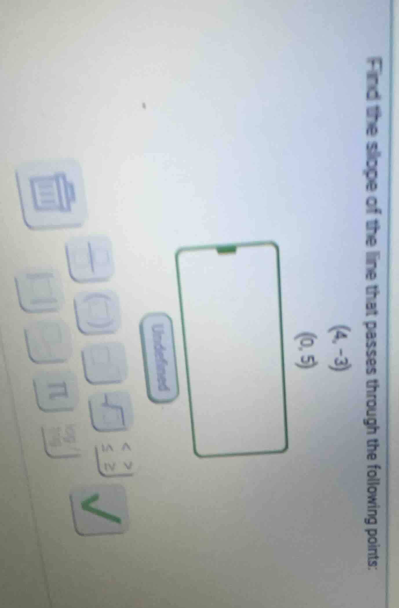 find the slope of the line that passes through the following points: (4…