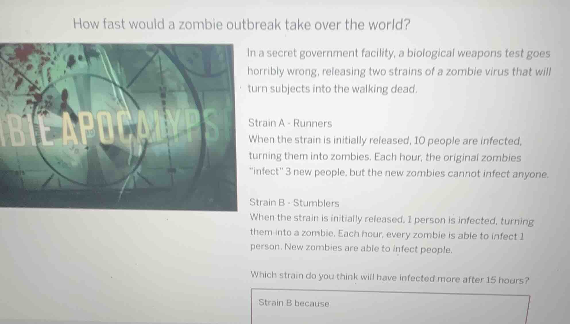 how fast would a zombie outbreak take over the world? in a secret gover…