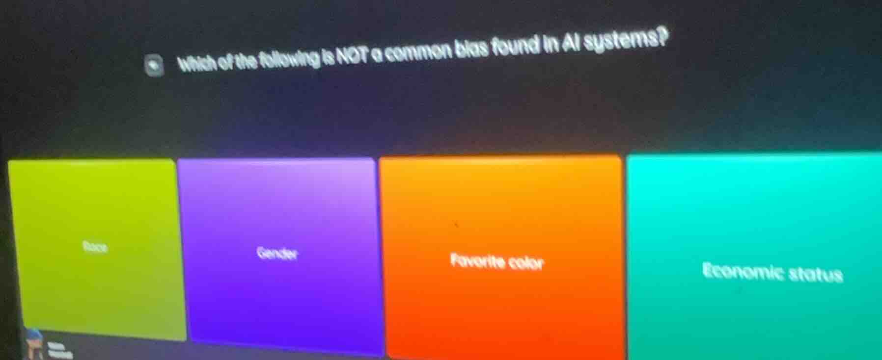 which of the following is not a common bias found in ai systems? race g…