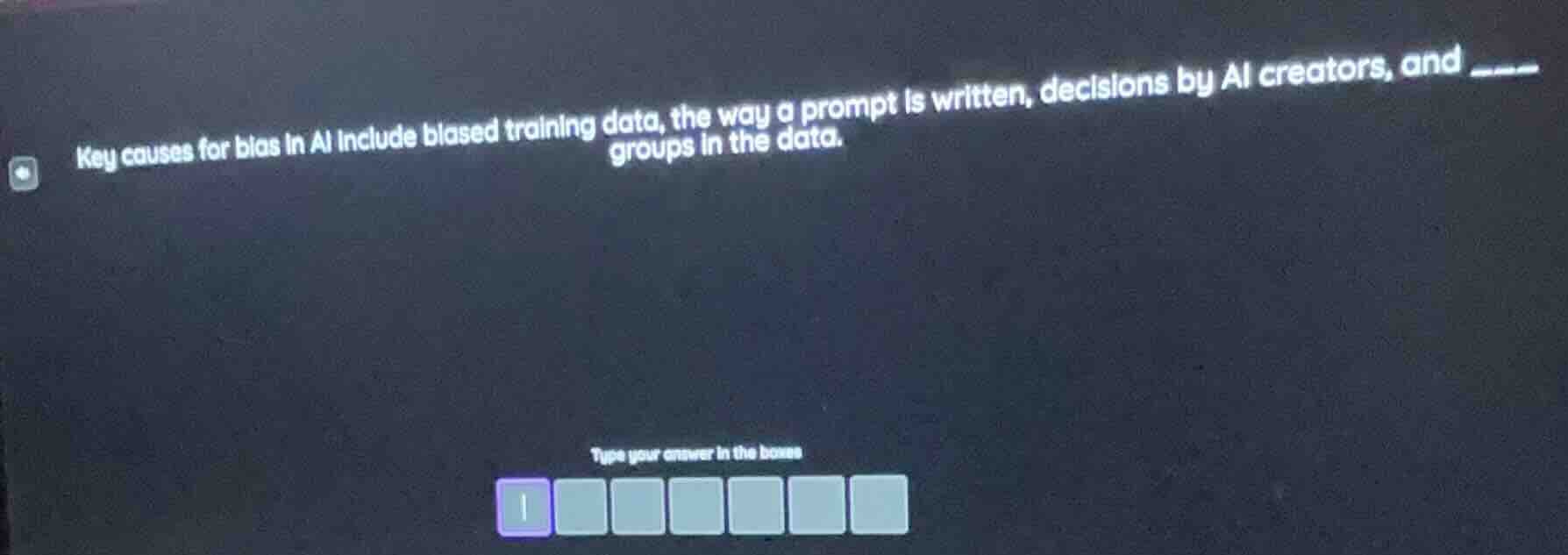 key causes for bias in ai include biased training data, the way a promp…