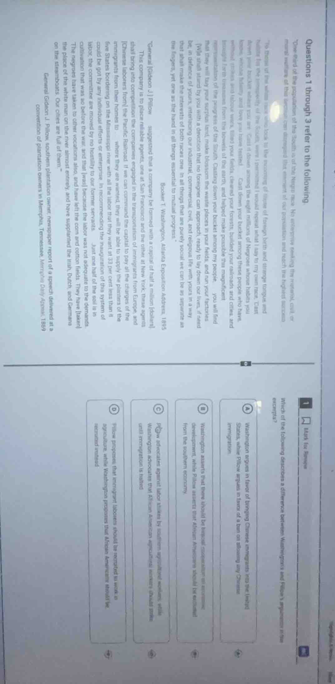 questions 1 through 3 refer to the following general gordon j. pillow, …