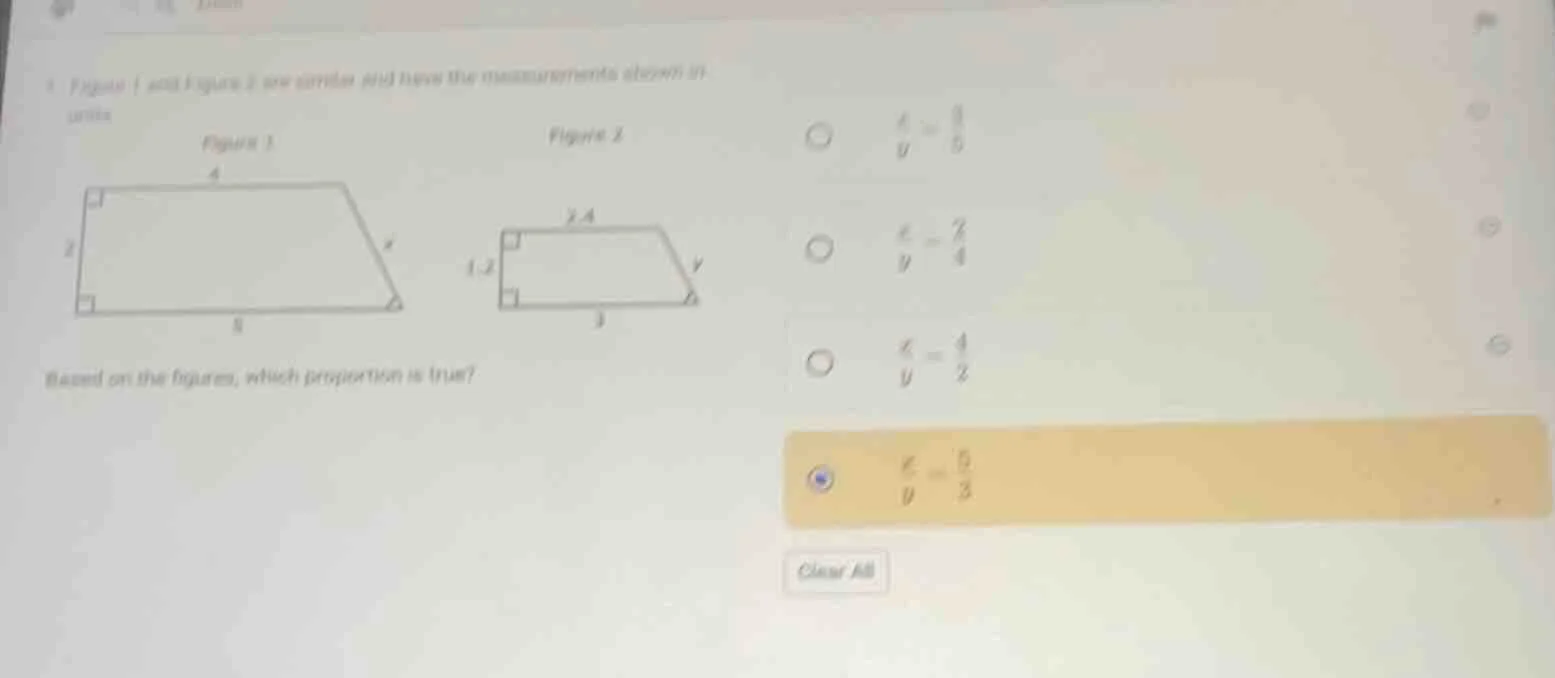 1 figure 1 and figure 2 are similar and have the measurements shown in …