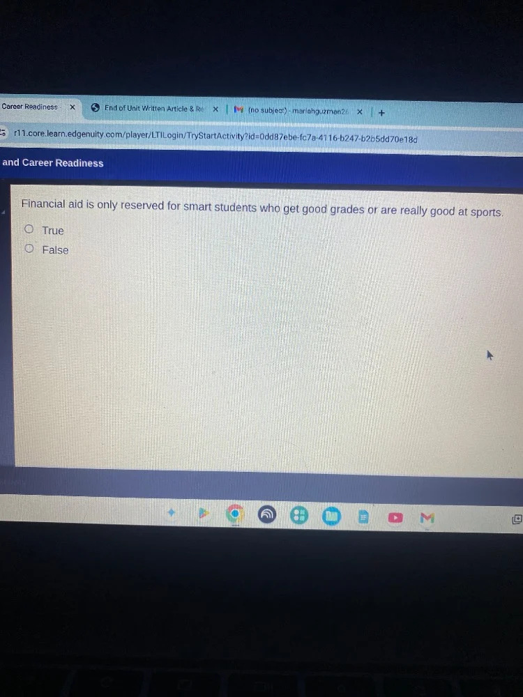 financial aid is only reserved for smart students who get good grades o…