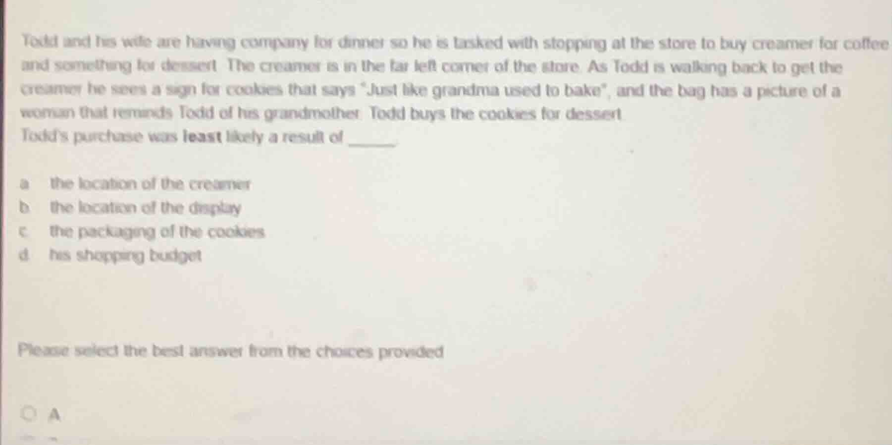 todd and his wife are having company for dinner so he is tasked with st…