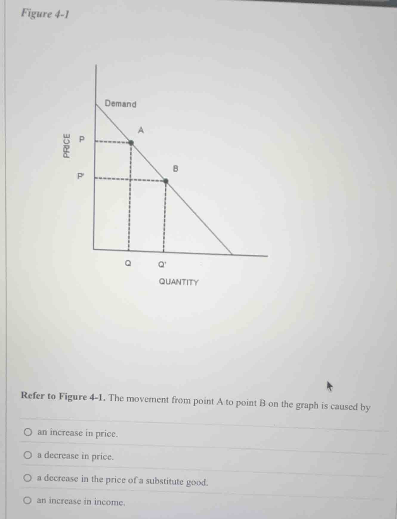 figure 4-1 refer to figure 4-1. the movement from point a to point b on…