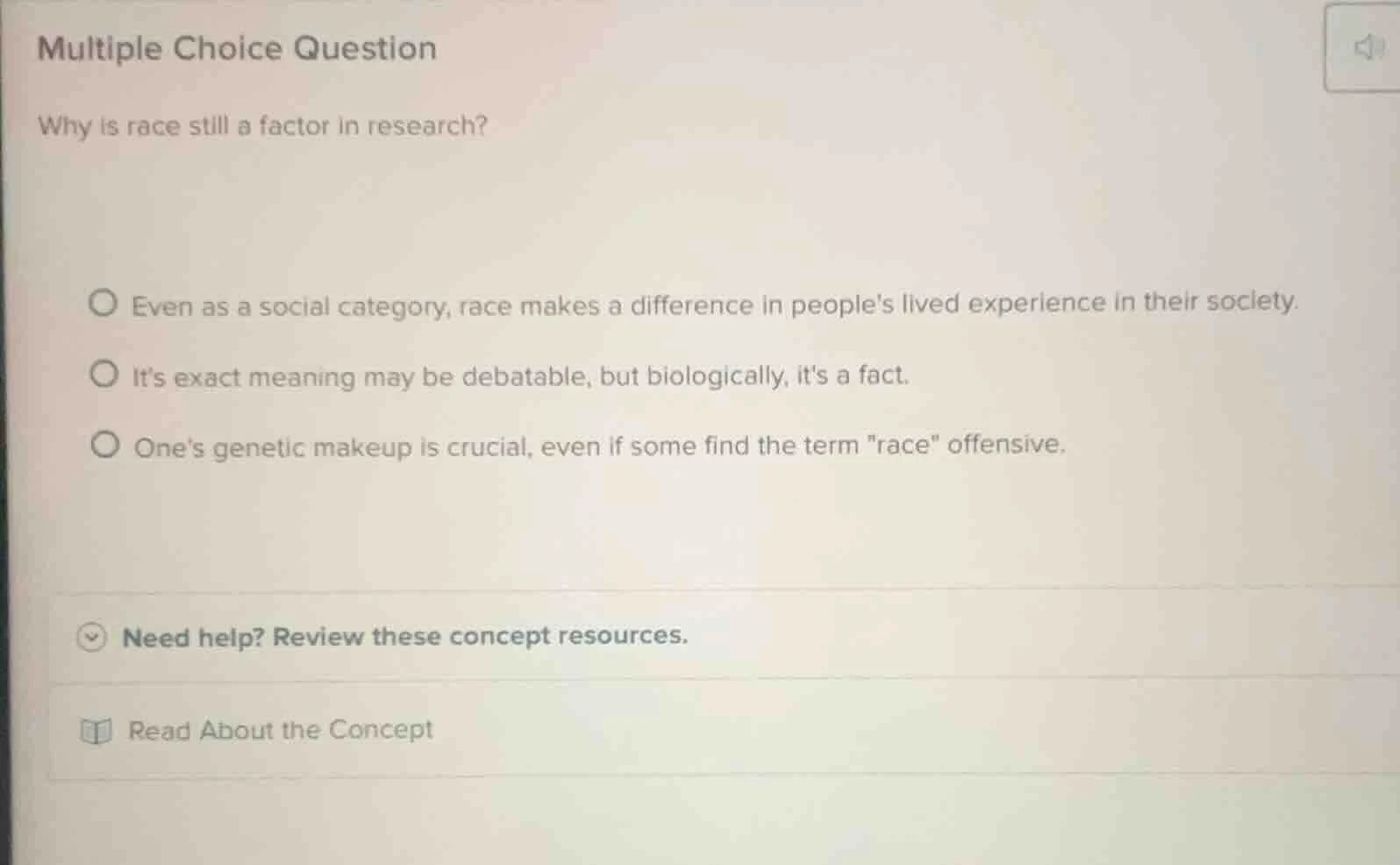 multiple choice question why is race still a factor in research? even a…