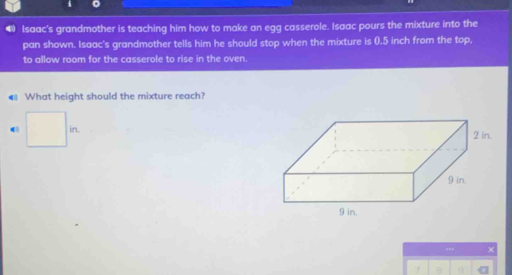 isaac’s grandmother is teaching him how to make an egg casserole. isaac…