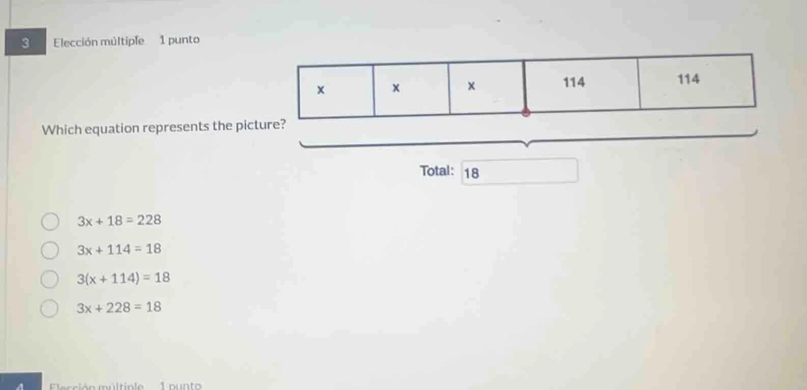 3 elección múltiple 1 punto which equation represents the picture? tota…