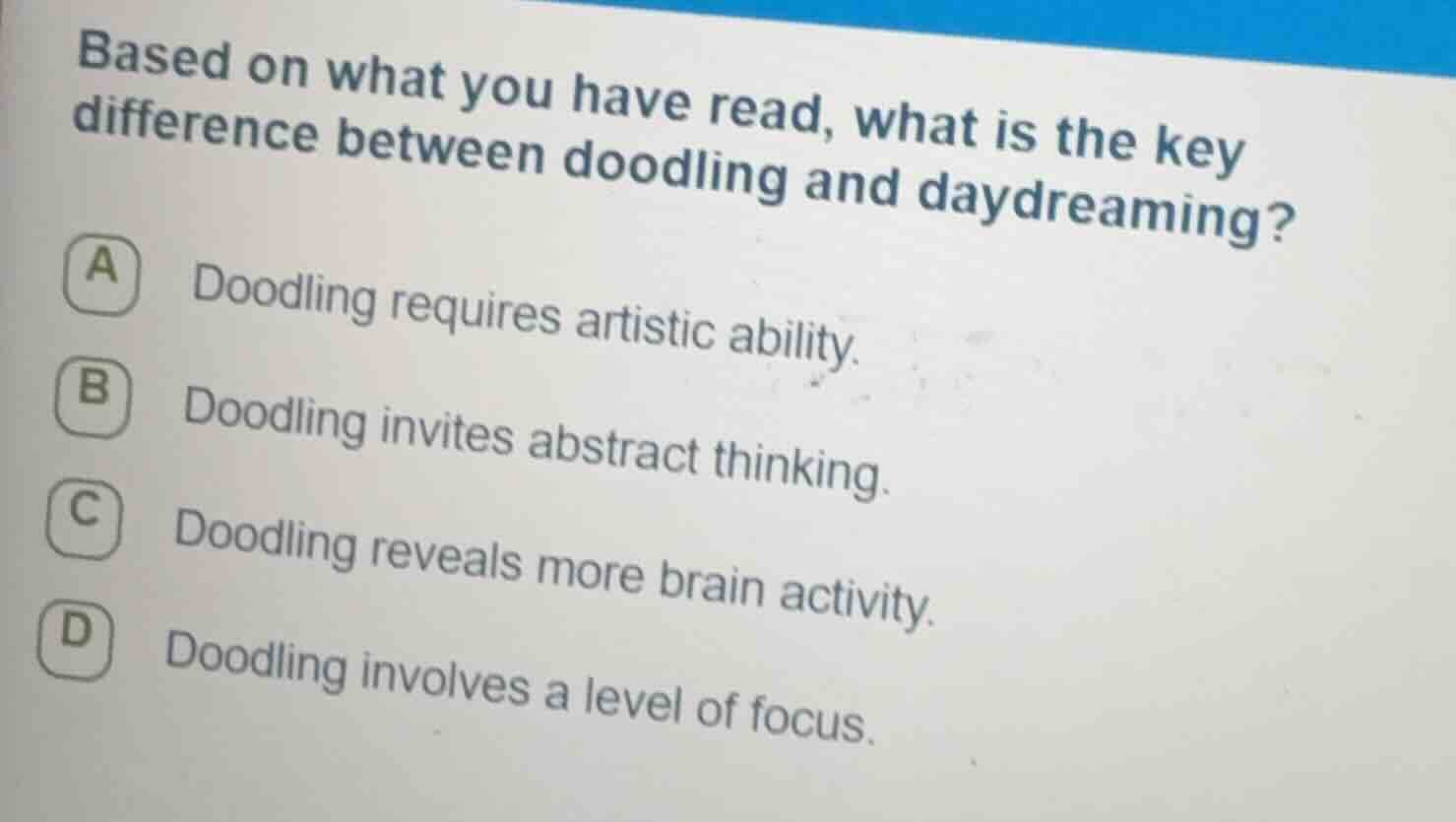 based on what you have read, what is the key difference between doodlin…