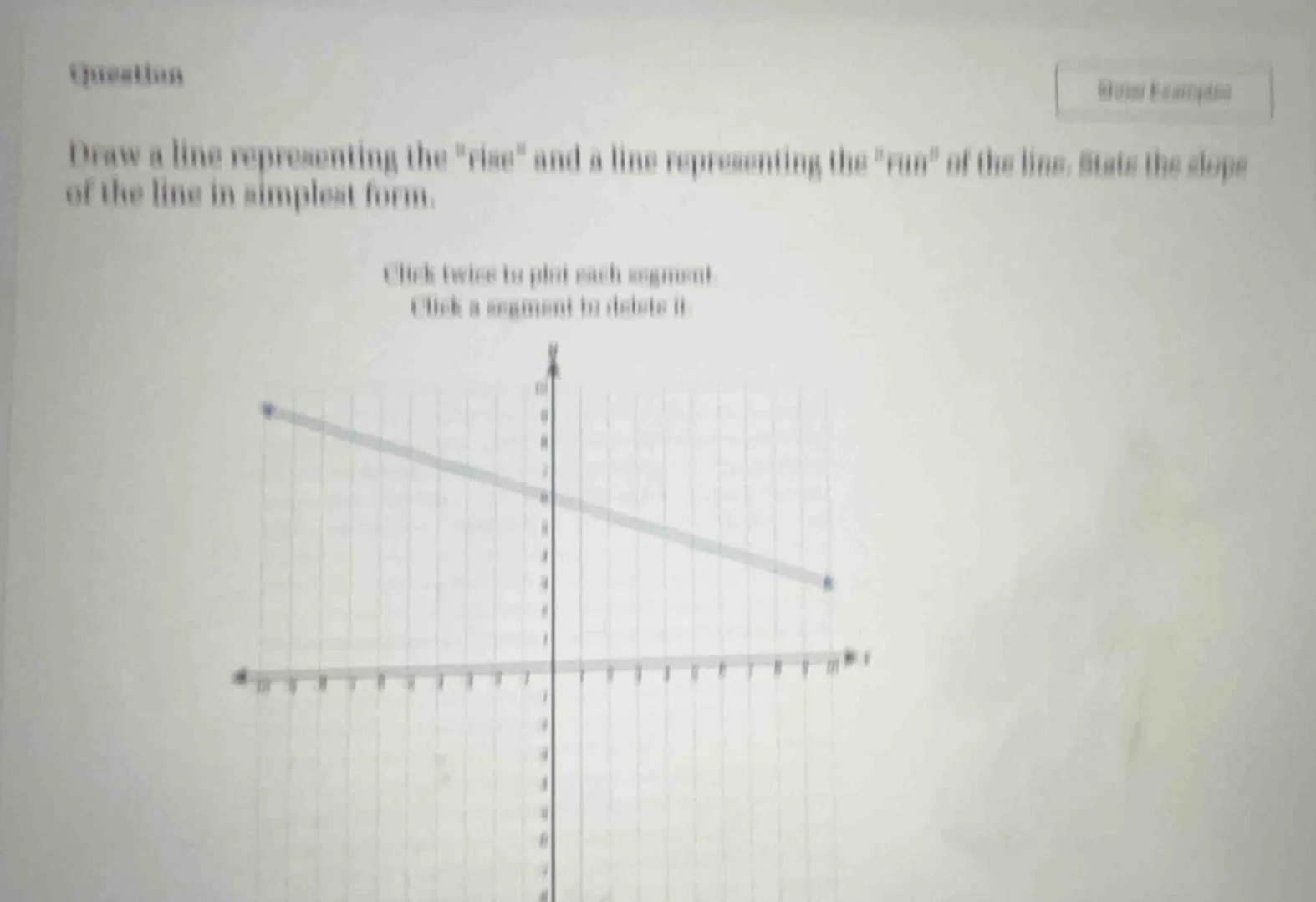 question draw a line representing the ise\ and a line representing the …