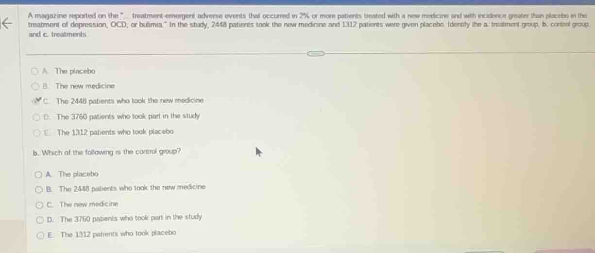 a magazine reported on the \ treatment - emergent adverse events that o…