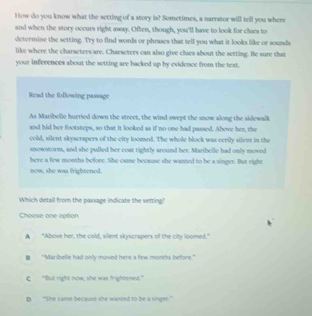 how do you know what the setting of a story is? sometimes, a narrator w…